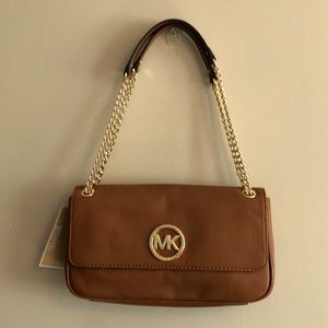 Michael Kors “Fulton” leather small shoulder bag